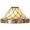 Tiffany lamp shade Ø 45x28 cm colourful/natural