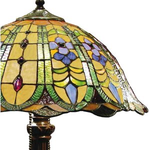 Tiffany table lamp Ø 40x53 cm colourful/green