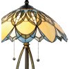 LumiLamp Tiffany table lamp Ø 40x60 cm colourful/blue