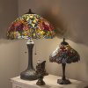 Tiffany table lamp Ø 46x64 cm colourful/red