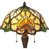 Tiffany table lamp Ø 40x50 cm colourful/green