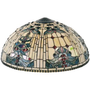 Tiffany lamp shade Ø 50 cm colourful/blue