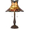 Tiffany table lamp Ø 51x66 cm colourful/red