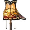 Tiffany table lamp Ø 51x66 cm colourful/red