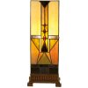 Tiffany table lamp 18x45 cm colourful/brown