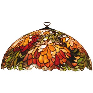 Tiffany lamp shade Ø 50 cm colourful/orange