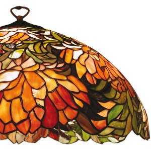 Tiffany lamp shade Ø 50 cm colourful/orange