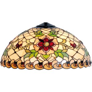 Tiffany lamp shade Ø 50 cm colourful/natural