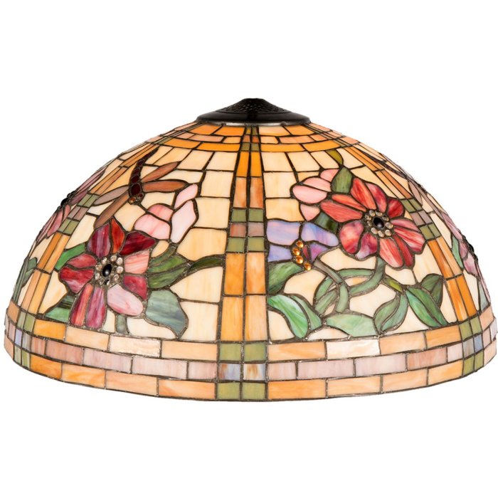 Tiffany lamp shade Ø 50x30 cm colourful/orange