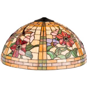 Tiffany lamp shade Ø 50x30 cm colourful/orange