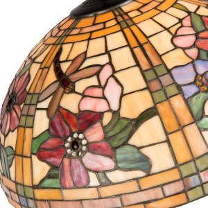 Tiffany lamp shade Ø 50x30 cm colourful/orange