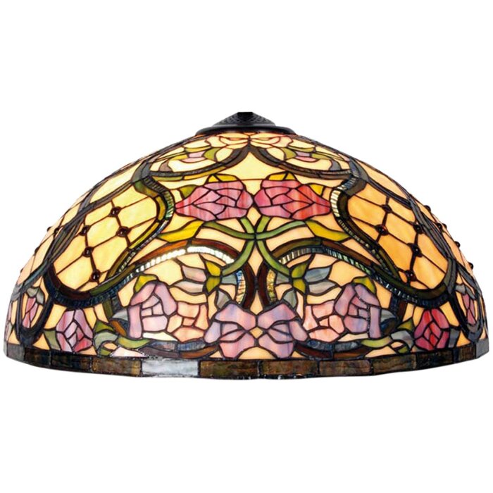 Tiffany lamp shade Ø 50 cm colourful/violett