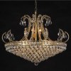 Chandelier Ø 80 cm in transparent-gold - 5LL-CR29 Clayre Eef