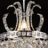 Chandelier Ø 50 cm in silver-transparent - 5LL-CR34 Clayre Eef