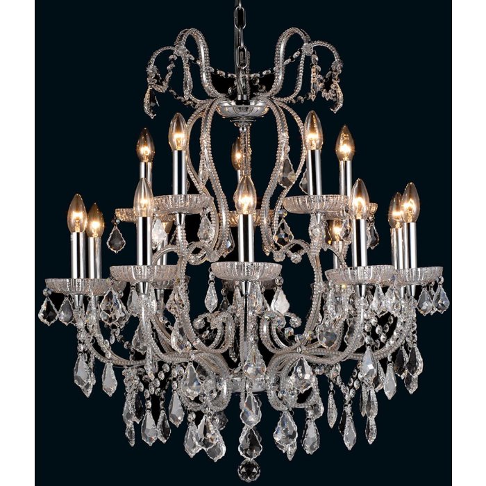 Chandelier Ø 71 cm in transparent - 5LL-CR62 Clayre Eef