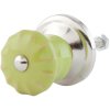 63487 - furniture knob Ø 3 cm in green/silver