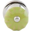 63487 - furniture knob Ø 3 cm in green/silver