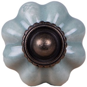 63500 - furniture knob Ø 3 cm in blue