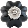 63511 - furniture knob Ø 4 cm in black/silver