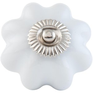 63514 - furniture knob Ø 4 cm in white