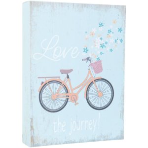 Text plate Romantic in colourful/blue - 6H1250 Clayre Eef