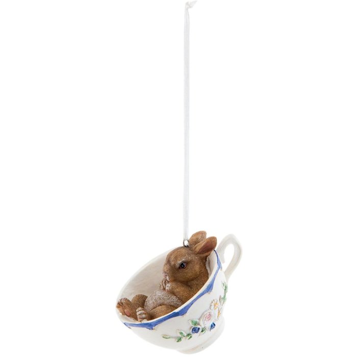 decoration hanger hare - 6PR0692 Clayre Eef brown/white