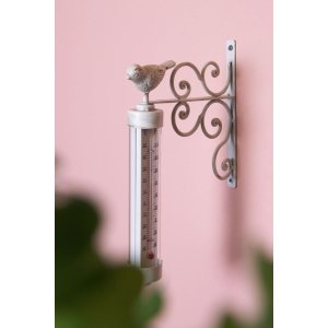 thermometer 19x4x29 cm shabby white