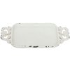 tray ANTIQUE 16x8 cm antique white