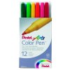 Pentel Colour Pen Set of 12 assorted 0.6 mm