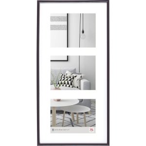 plastic gallery frame GALERIA for 3 x 13x18 cm - black