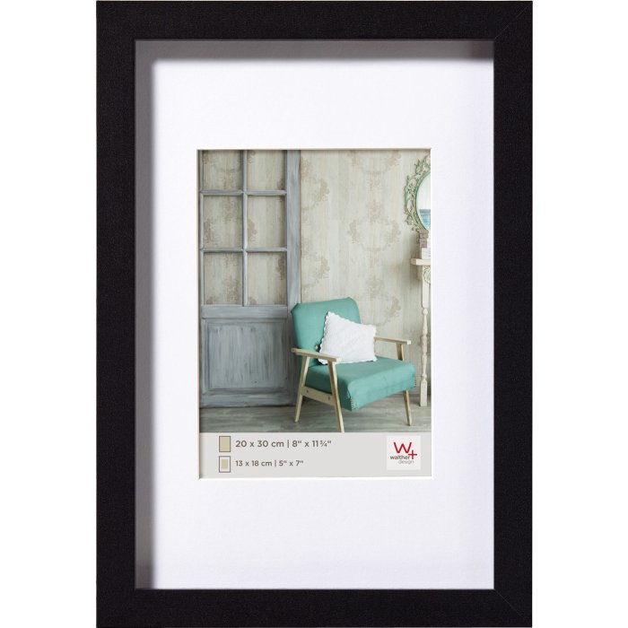 wooden frame Stockholm black 10x15 cm