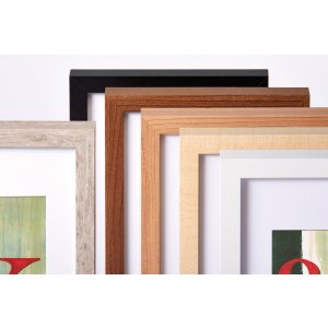 wooden frame Stockholm black 10x15 cm