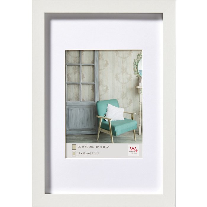 wooden frame Stockholm white 10x15 cm