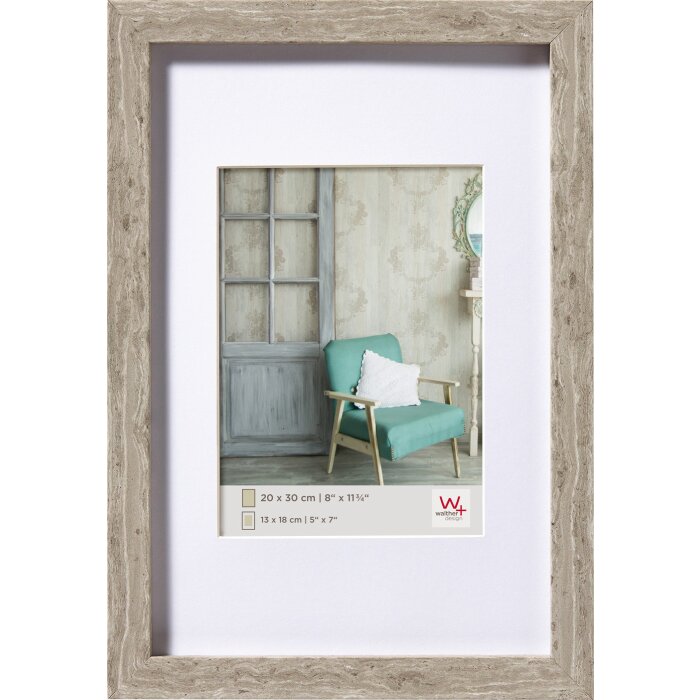 wooden frame Stockholm gray 20x30 cm