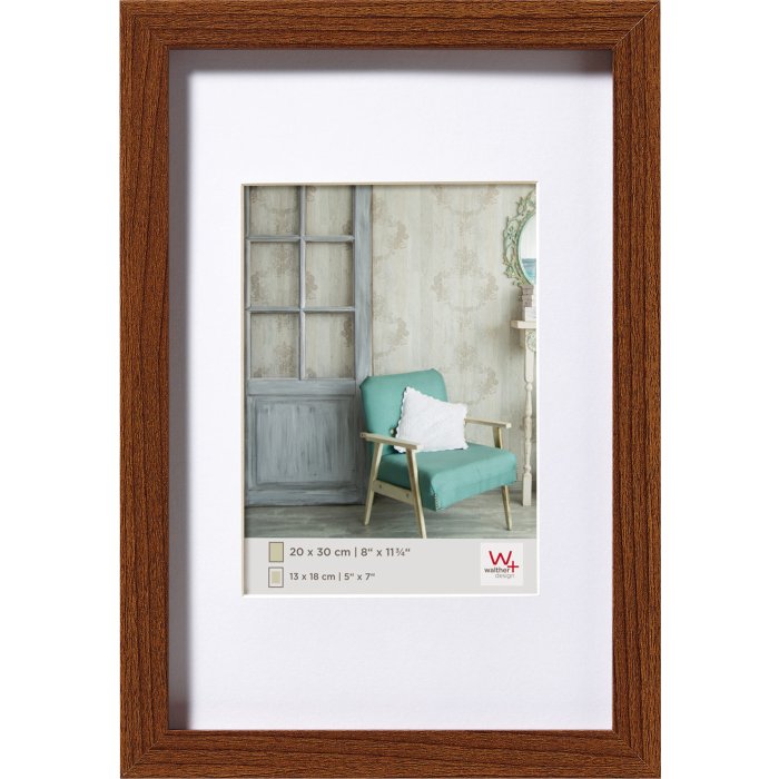 Walther wooden frame Stockholm walnut 30x40 cm