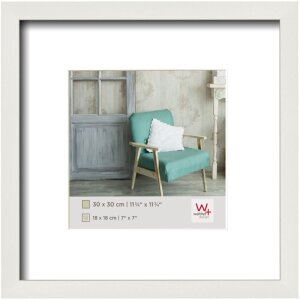 wooden frame Stockholm white 30x30 cm