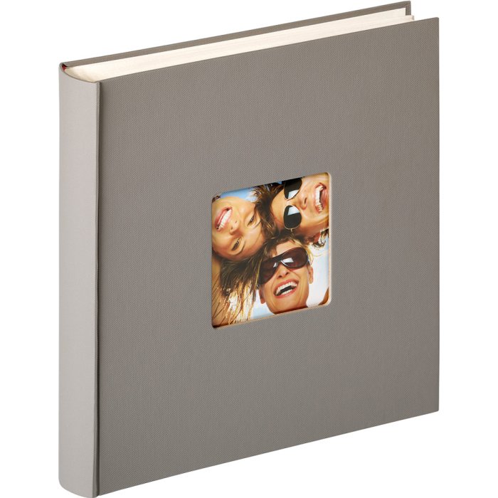 Walther photo album FUN grey 30x30 cm 100 white sides