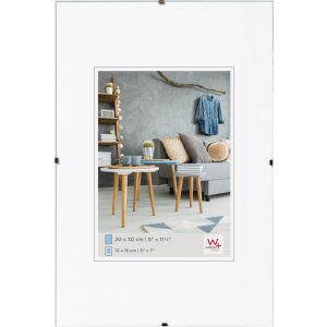 Frameless picture frame antireflex glass 15x20 cm