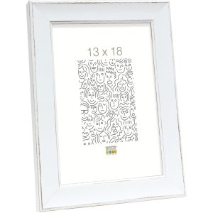 wooden frame S45YF white 15x20 cm