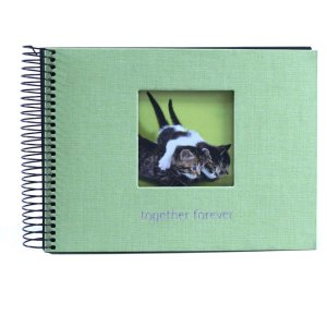 Together forever green spiral bound photo album