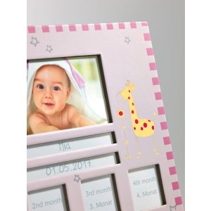 Baby Animal baby frame, pink, 22x28 cm