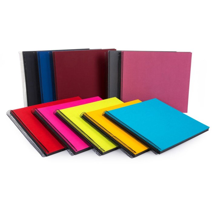 Colourful spiral bound photo album Aktion