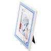 Semmelbunny baby portrait frame light blue/white for 10x10 cm