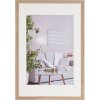 Henzo Picture frame Modern 40x60 cm middle brown with mat 30x45 cm