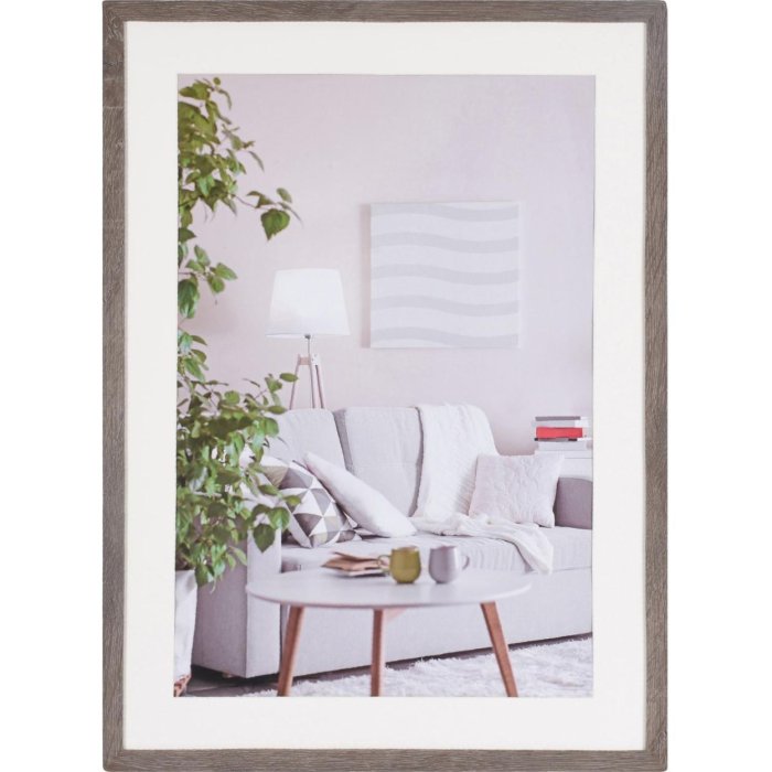 Henzo Picture frame Modern 50x70 cm dark gray with mat 40x60 cm