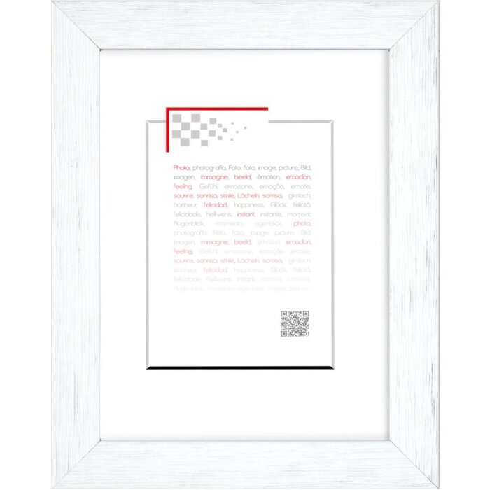 Karma wooden frame 10x15 cm white