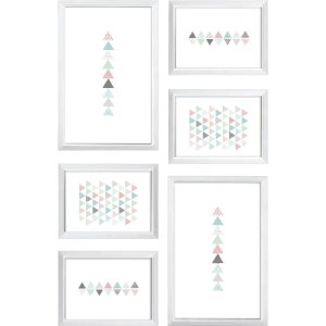 Frame set Easy 6 frame white 13x18 cm and 18x28 cm