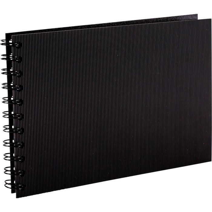 Modela spiral album black 15x21 cm