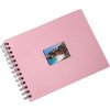 Spiral bound album BULDANA rose ribbed