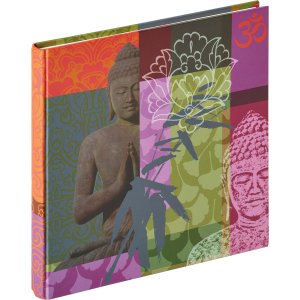 Photo Album Buddha 26x25 cm red